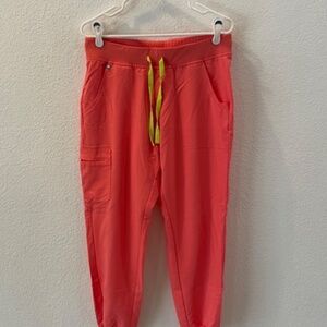 Coral figs pants